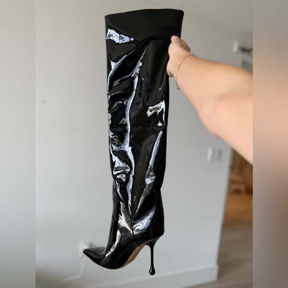 New Jimmy Choo Cycas 95 leather over-the-knee boots 37 $2,050 - Picture 13 of 14